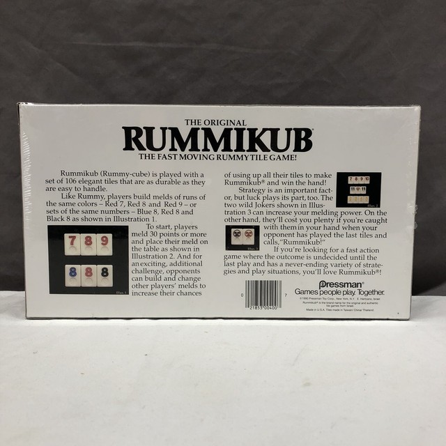 Pressman Rummikub Fast Moving Rummy Tile Game for sale online