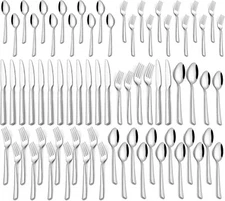 60 Piece Silverware Set For 12, Stainless Steel Flatware/Tableware Set