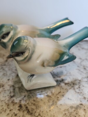 Vintage Zsolnay Peks 2 Birds Porcelain Figurine | eBay
