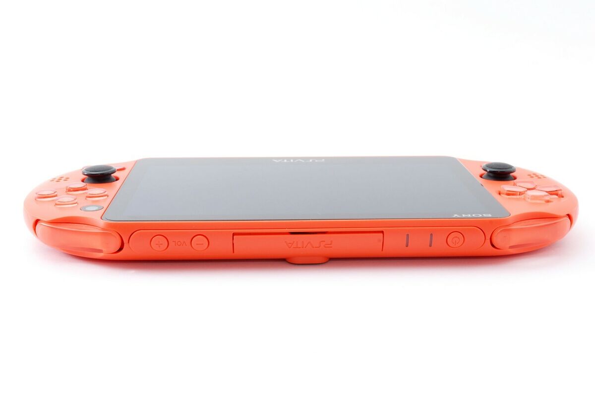 Sony PS Vita Neon Orange Slim Playstation PCH-2000 w Sony PS Vita Neon Orange Slim Playstation PCH-2000 w