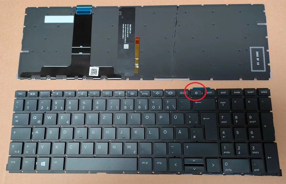 UNTERSCHIEDLICH Teclado HP ProBook 650 G8 G9, 655 G8 G9 iluminación retroiluminada teclado