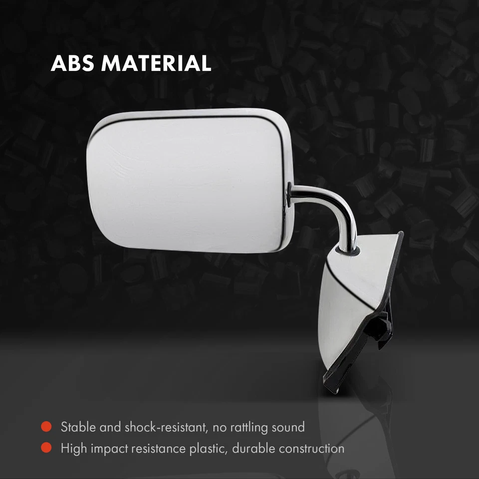 Espejo retrovisor manual 2 piezas 6"" X 9"" con cromo plegable manual para Dodge D100 D200 78-80 Foto 3 de 4