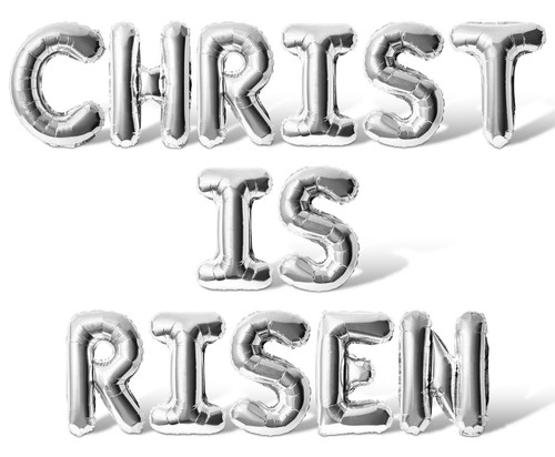 CHRIST IS RISEN Letter Balloon Banner - Resurrection Day Easter Party Decoration - Picture 41 of 55