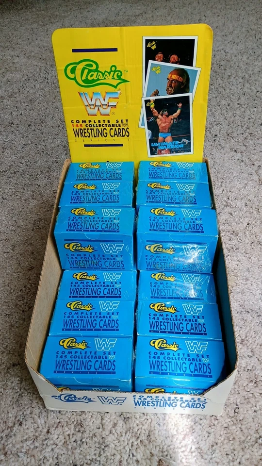 1990 Classic WWF (1) Sealed Set Series 1 from Case - Hogan Warrior RC Andre WWE - Image 3 of 4