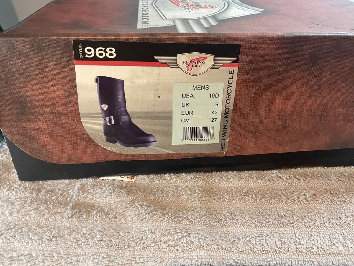 Red Wing 968 MOTORCYCLE Boots MULTIPLE SIZES (Soft Toe) NIB Red Wing 968 MOTORCYCLE Boots MULTIPLE SIZES (Soft Toe) NIB