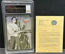 Elvis Presley Authentic Hair Memorabilia Sealed With Trading Card #447 Certified