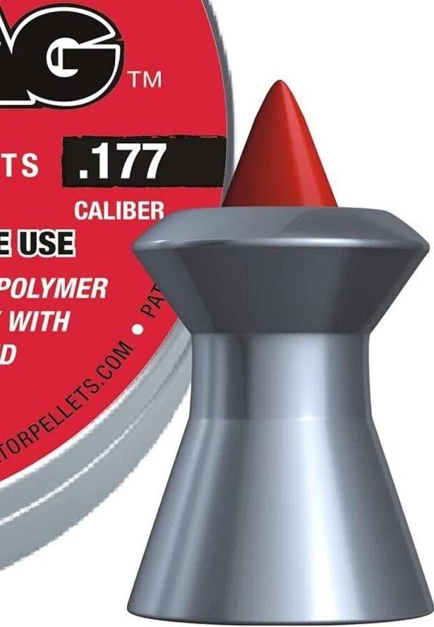 PANTALONES CORTOS JSB PREDATOR POLYMAG 200 unidades puntiagudos 4,5 mm calibre .177 pellets premium Foto 3 de 3