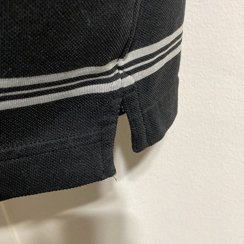 UNDER ARMOUR Black Gray Striped Collar Polo Shirt HeatGear Loose Mens Large - Picture 12 of 14