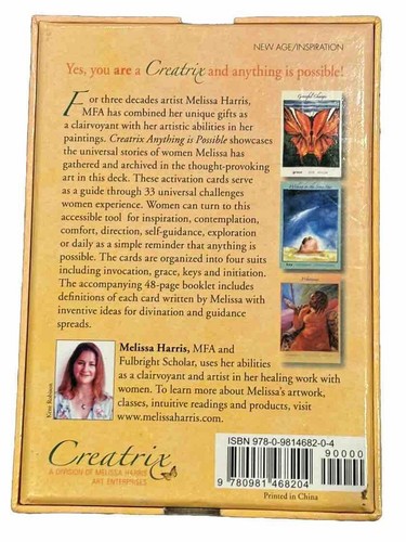 Tarotkarten Starter CREATRIX AKTIVIERUNGSKARTEN + BOOKLET VON MELISSA HARRIS - Bild 3 von 3