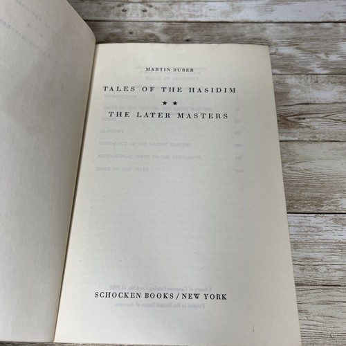 Lot 2 - Martin Buber - Tales of the Hasidim Later Masters & Early Masters 1961 - Foto 8 di 16