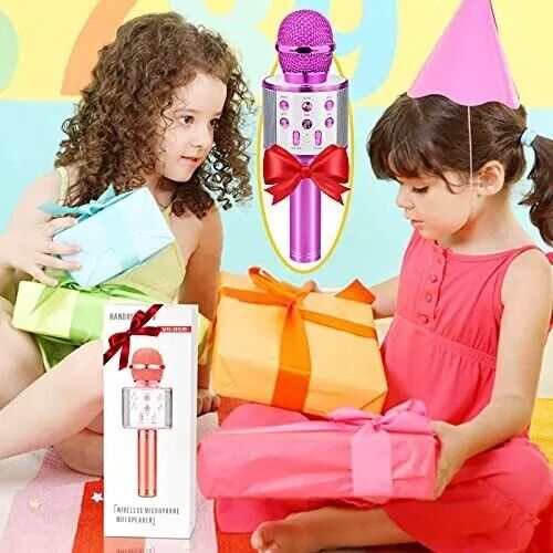 Toys for 5 6 7 8 9 10 Year Old Girls Karaoke Microphone for Kids Visit - Picture 3 of 7