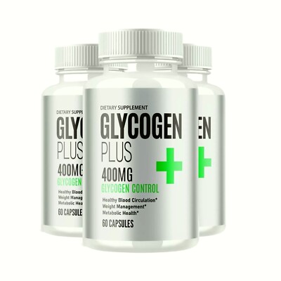3-Pack Glycogen Plus Capsules, GlycogenPlus Supports Daily Health - 180 Capsules