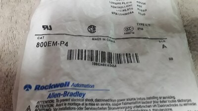 Allen-Bradley 800EMP4 800EM-P4 Red pilot light lens