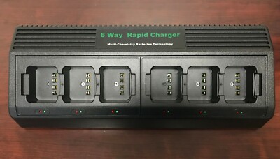 6 BAY CHARGER FOR Motorola XTS1500, XTS2500, PR1500Radio NEW / ONLY 2 AVAILABLE 