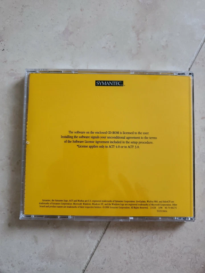 ACT! 4.0 SYMANTEC Software Windows NT 95 ORIG NEW open box 📦 - Image 2 of 4
