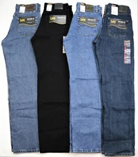 Lee Men's Relaxed Fit Straight Leg Jeans All Men’s Sizes Four Colors 100% Cotton