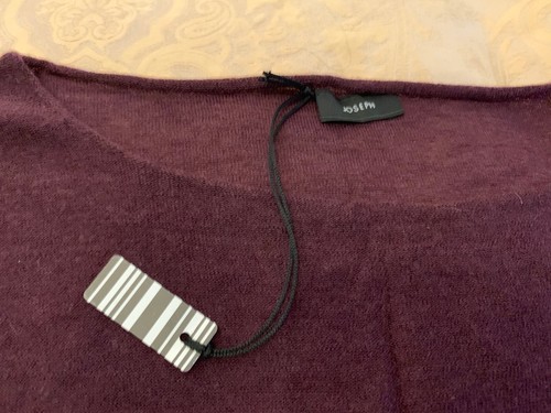 BNWT Joseph 100% Fine Cashmere Tunic / Long Jumper Aubergine Color RRP £375 - Picture 6 of 12