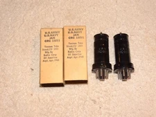 2 x JAN-CRC-1851 RCA Tubes *NOS*NIB*1945-Matching Codes*#3