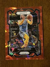 2023-24 Panini Prizm Dillon Brooks Red Ice Prizm #68 - Houston Rockets