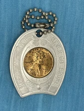 Vintage 1954-D cent good luck advertising charm- Schenley Whiskey promo