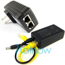Gigabit 802.3at 24Watt PoE Kit Splitter  Injector 12V 2A Power Over Ethernet