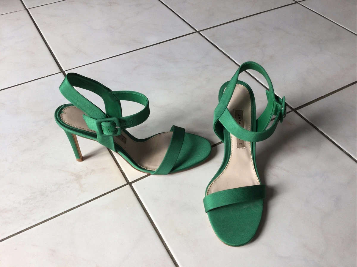 Escarpins verts zara new arrivals