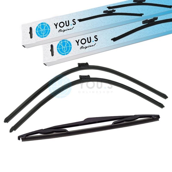 You.S Scheibenwischer Wischer SET Vorne+Hinten FüR CitroËN C4 Grand / Picasso II-image