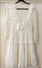 NWT Sample Spell & the Gypsy Collective Cream Frill Dress