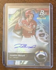 2023 Bowman Platinum #Top-65 Justin Boyd auto /150 Cincinnati Reds