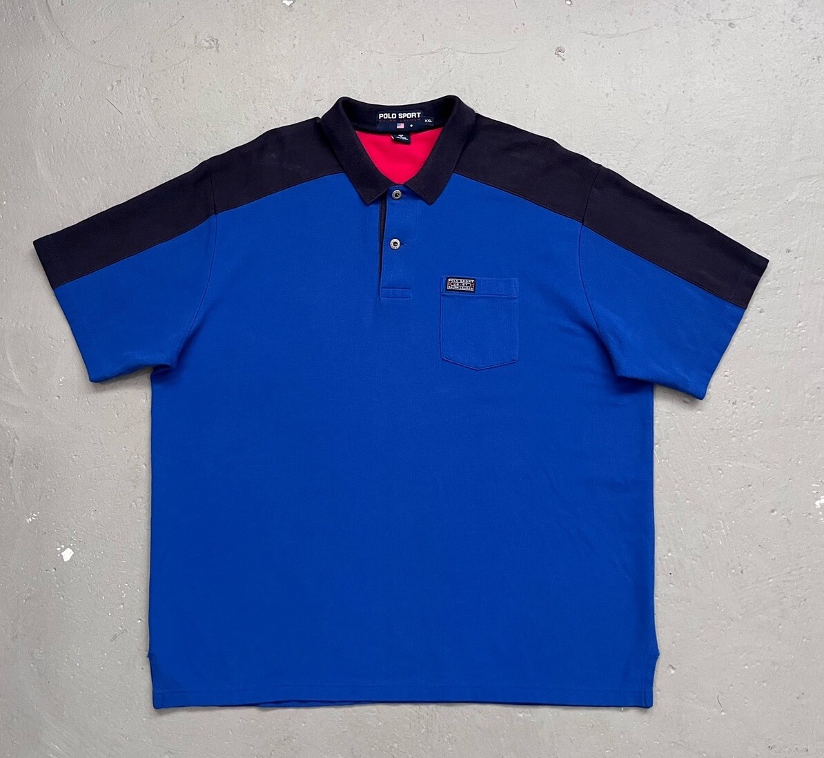 貴重◎ 90's polo by ralph lauren heavy Vintage Polo Sport 1990s Ralph Lauren Polo Pocket Shirt US
