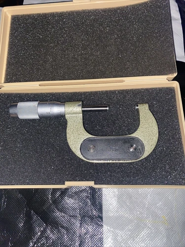VIS 1-2” Outside Micrometer Mechanical Used With Mitutoyo Case Poland Quality