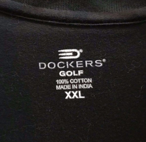 2XL XXL Big Tall DOCKERS Golf Cotton Pristine Black/Grey/White - Picture 4 of 7