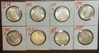 Lot of #8   Silver Morgan Dollars. Winner gets all eight.