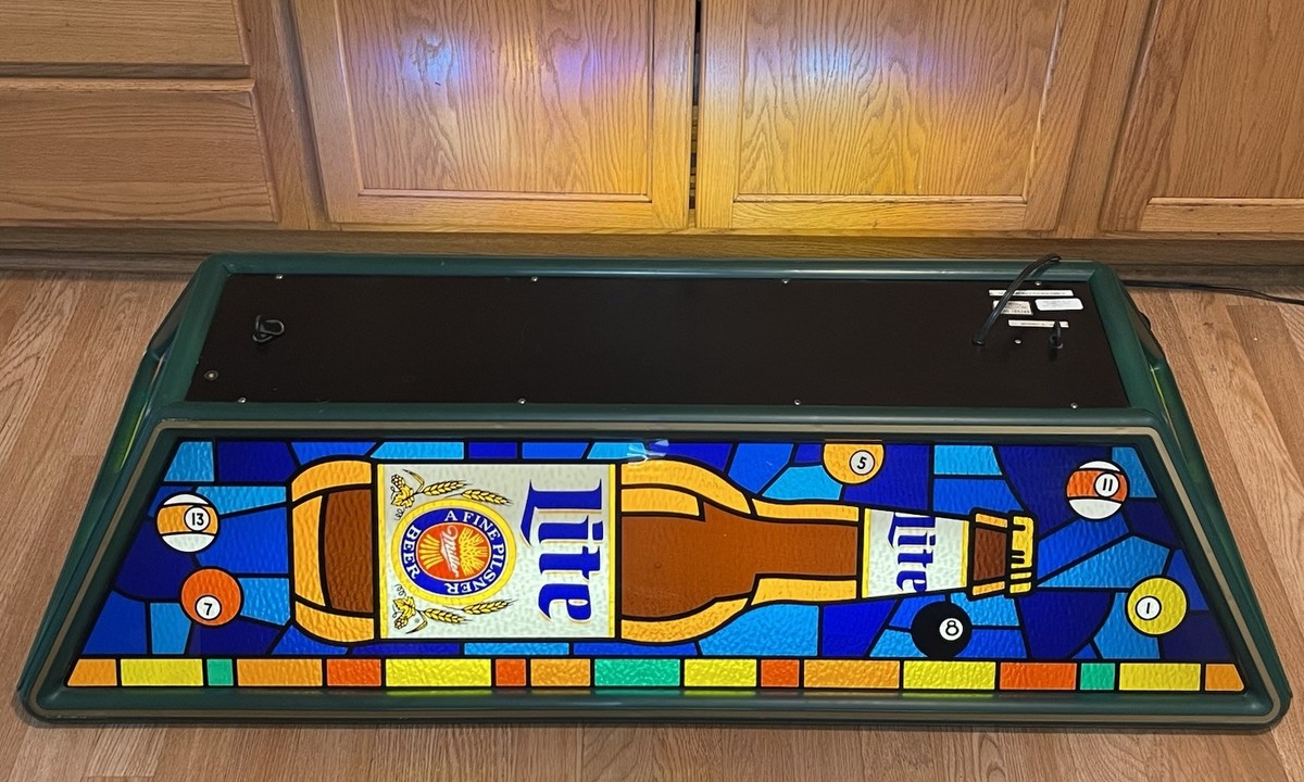 Vintage 1993 Miller Lite Pool Table Lamp Bar Light | eBay