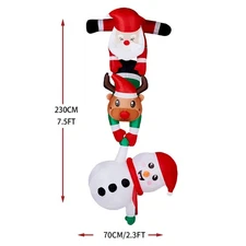 LEADZM 7.5FT Lighted Christmas Inflatable Decoration