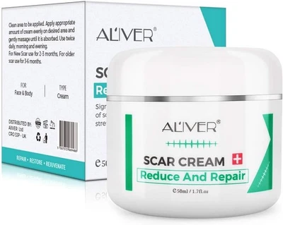 Scar Repair Cream for Face & Body Treat Heal Scars Stretch Marks Acne Repair