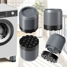 4 Piece Silicone Washing Machine Feet Pads for Noise and Shake Reduction