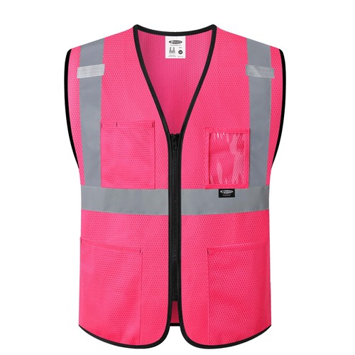 Safety Vest for Men Women Hi Vis Construction Vest with Pockets Class 2 ...