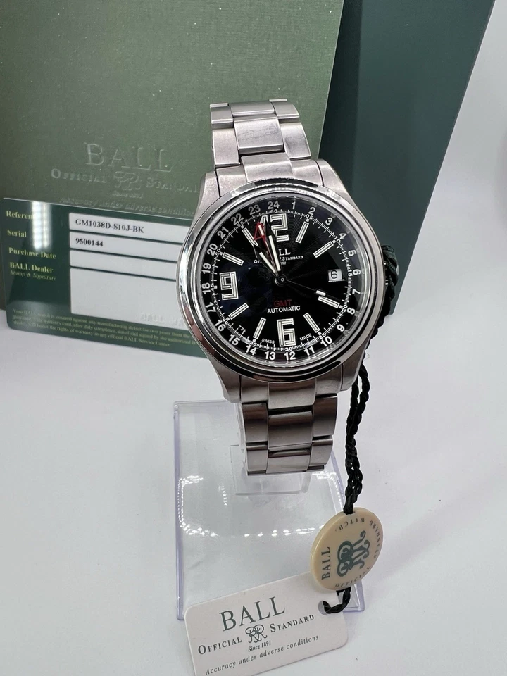 Reloj para hombre Trainmaster GMT automático esfera negra GM1038D-S10J-NEGRO Foto 3 de 4