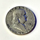 1952-P Franklin Half Dollar 90% Silver Circulated Coin #02