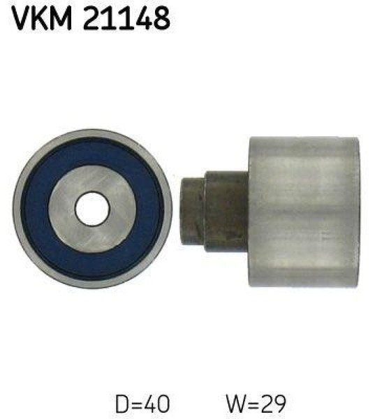 SKF Umlenkrolle FüHrungsrolle Zahnriemen Links Unten Oben VKM 21148-image