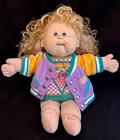 VTG 1987 CABBAGE PATCH KID Interactive Talking Doll T8 Head OK BLONDE BLUE Works