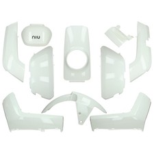 Kit Carena 10 Pezzi Bianco Lucido per NIU N1, NQi Sport, GTS MQi NQi