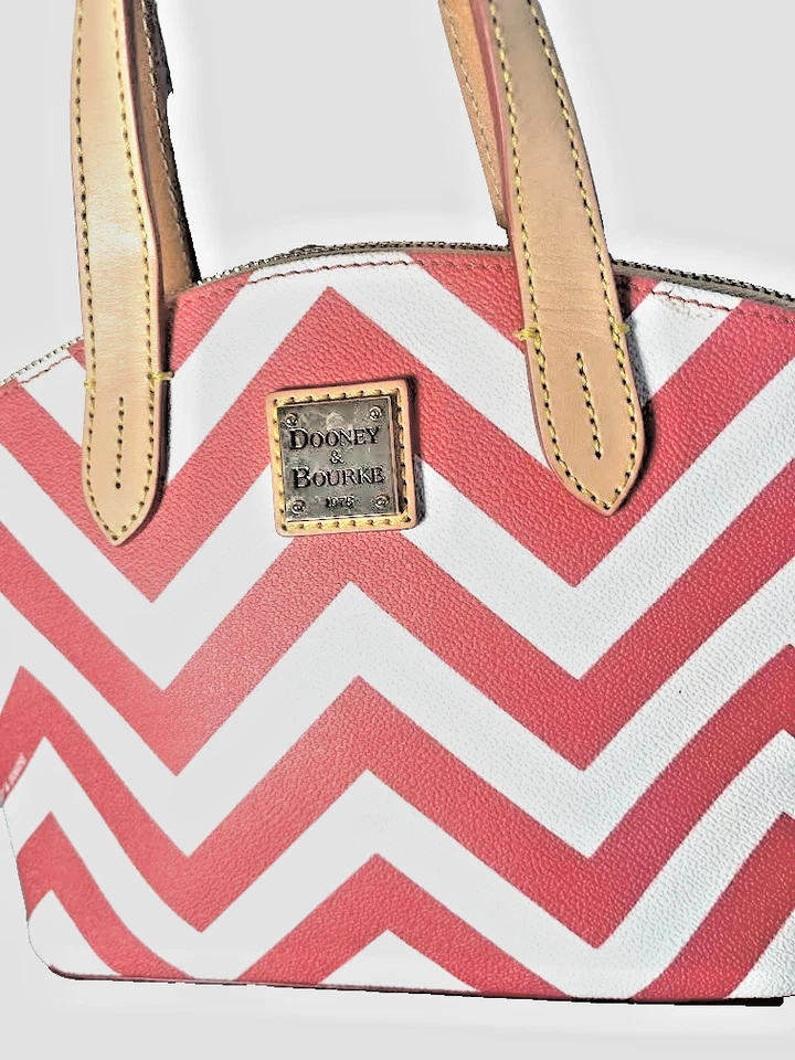 ❤️CUTE DOONEY & BOURKE CHEVRON RUBY RED BAG❤️ - Image 4 of 4