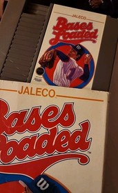 BASES LOADED W BOX & BASEBALL STARS NES Nintendo Entertainment System Lot 2 Game