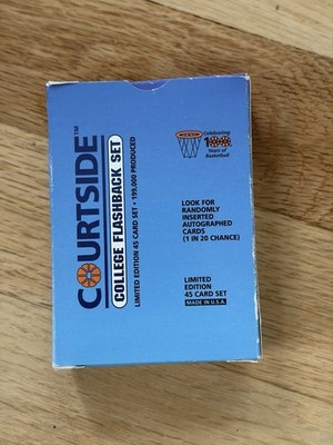 1992 Courtside College Flashback Basketball Card Set 1-45 Bird/Robinson