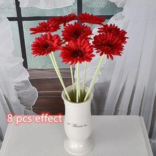 Nuevo 2/5 piezas Flor Artificial 10 cm Seda Margarita Coreopsis Gerbera Flor Falsa Decoración