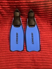 Cressi Rondine Light Swim Fins. Size 10-11 Kid. Children Size. Blue Black. BN