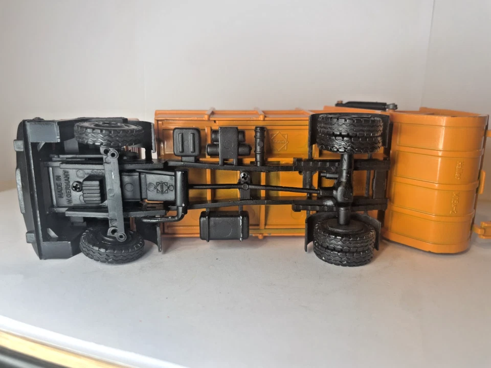 Conrad MAN Müllauto Wagen Haller x2 IMBALLO ORIGINALE 1:50 - Immagine 3 di 3