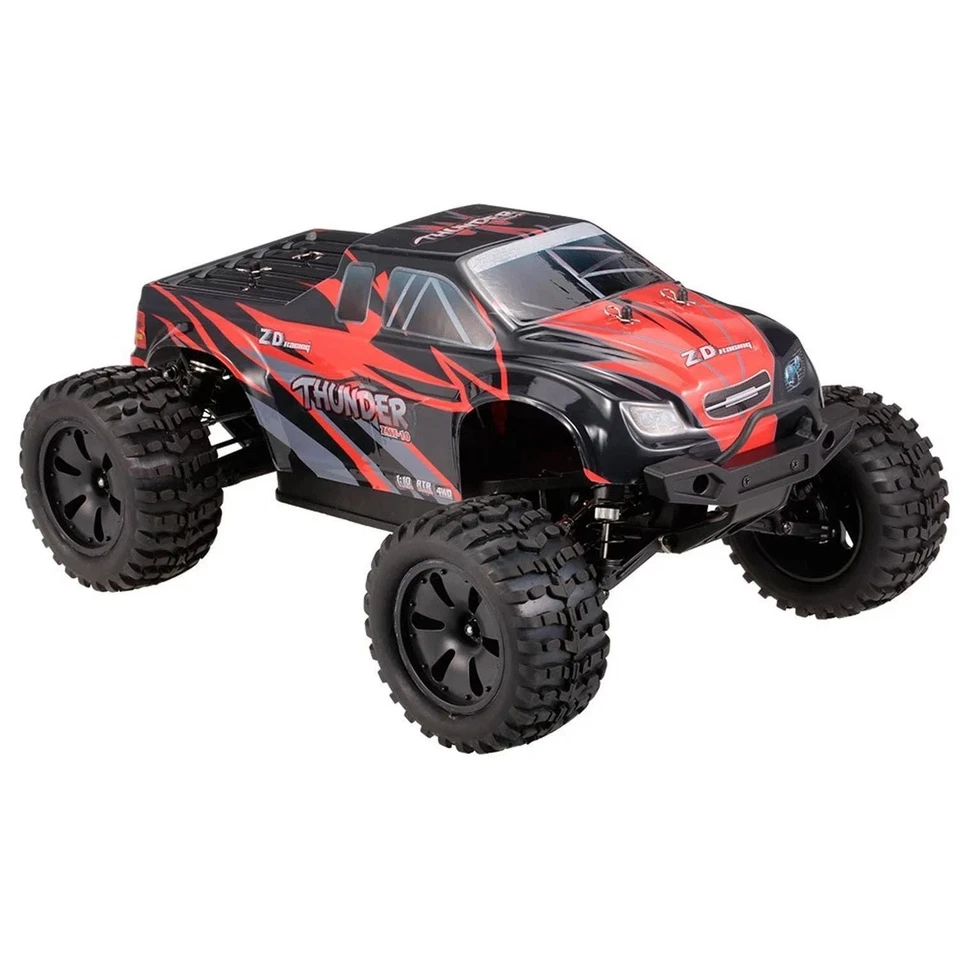 9106-S ZD Racing 1/10 AWD RC Monster Truck RTR Off Road Vehicle W/Wheelie Bar - Image 4 of 4